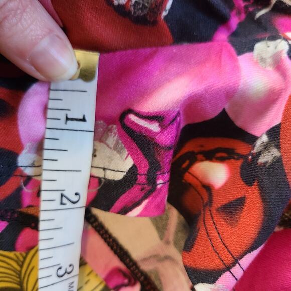 NWT Victorias Secret Pink Flannel Boxy Pajama Short Womens XL Pink Fire Ornament - Picture 9 of 9